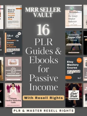 Make Money Online Done For You Course PLR MRR Bundle Ready to Sell MRR Courses Digital Marketing Course to Sell on Master Resell Rights